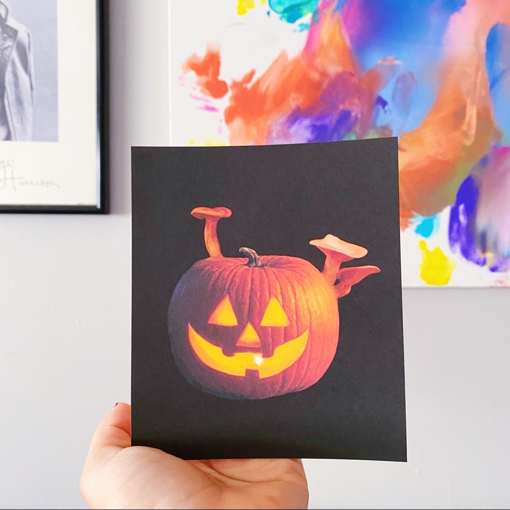 ”Jack O Lantern Shroom” Fungi Collection Art Print